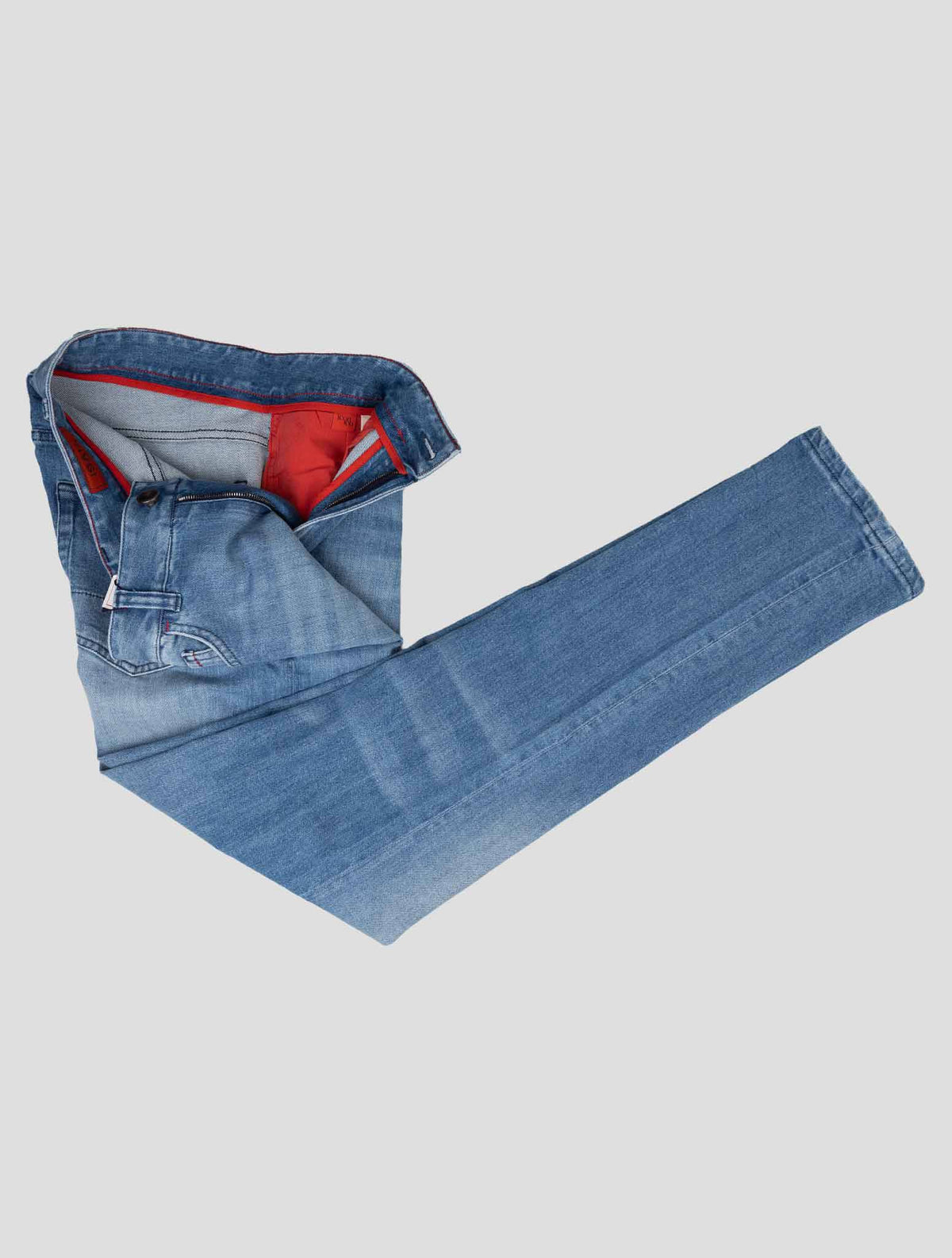 Isaia Light Blue Cotton Ea Jeans 2