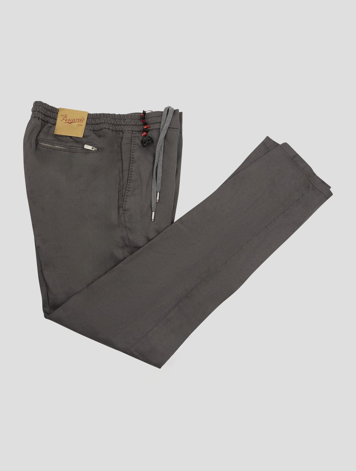 Marco Pescarolo Taupe Linen Lyocell Ea Pants 1