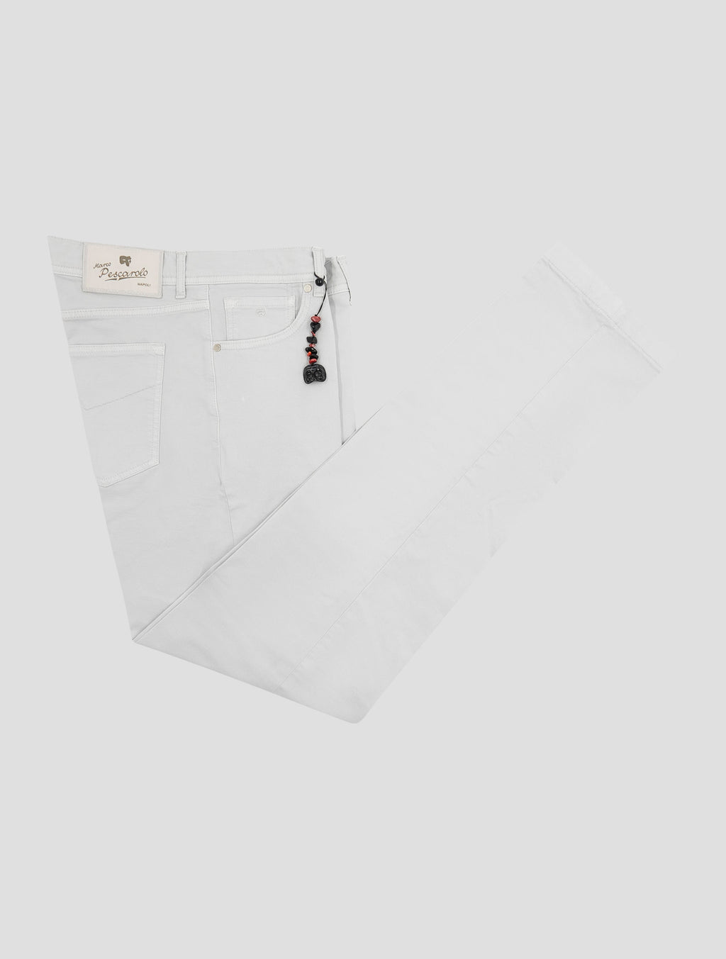 Marco Pescarolo Light Gray Cotton Ea Jeans 1
