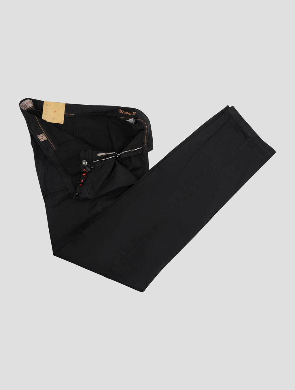 Marco Pescarolo Black Cotton Silk Ea Jeans 2