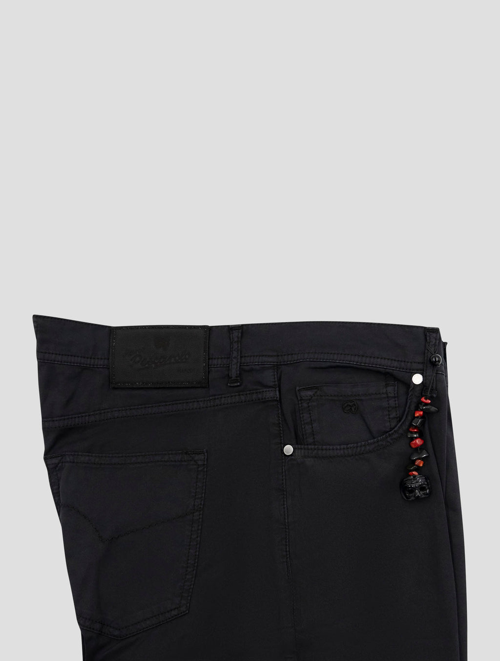 Marco Pescarolo Black Cotton Silk Ea Jeans 3