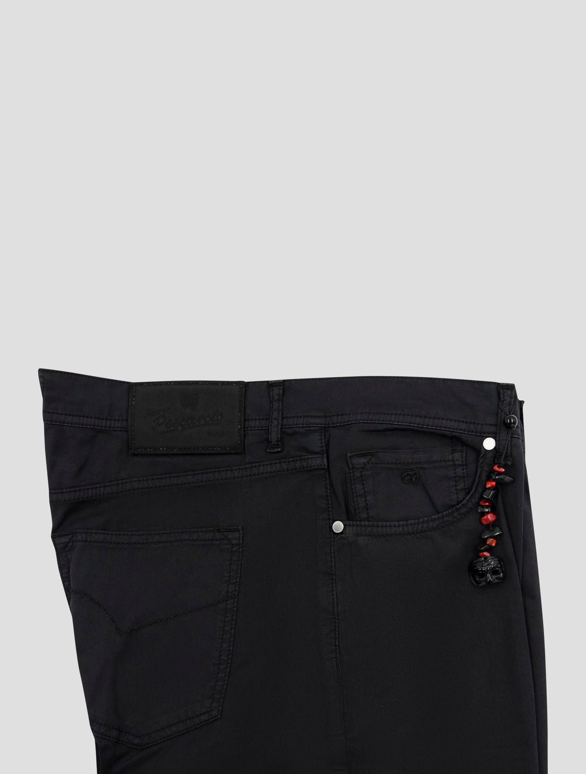 Marco Pescarolo Black Cotton Silk Ea Jeans 3