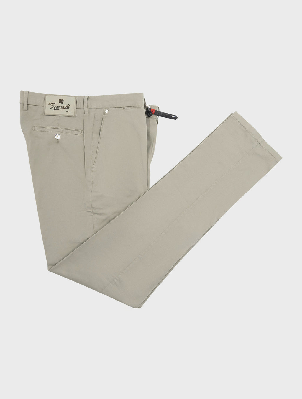 Marco Pescarolo Taupe Cotton Silk Ea Pants 1