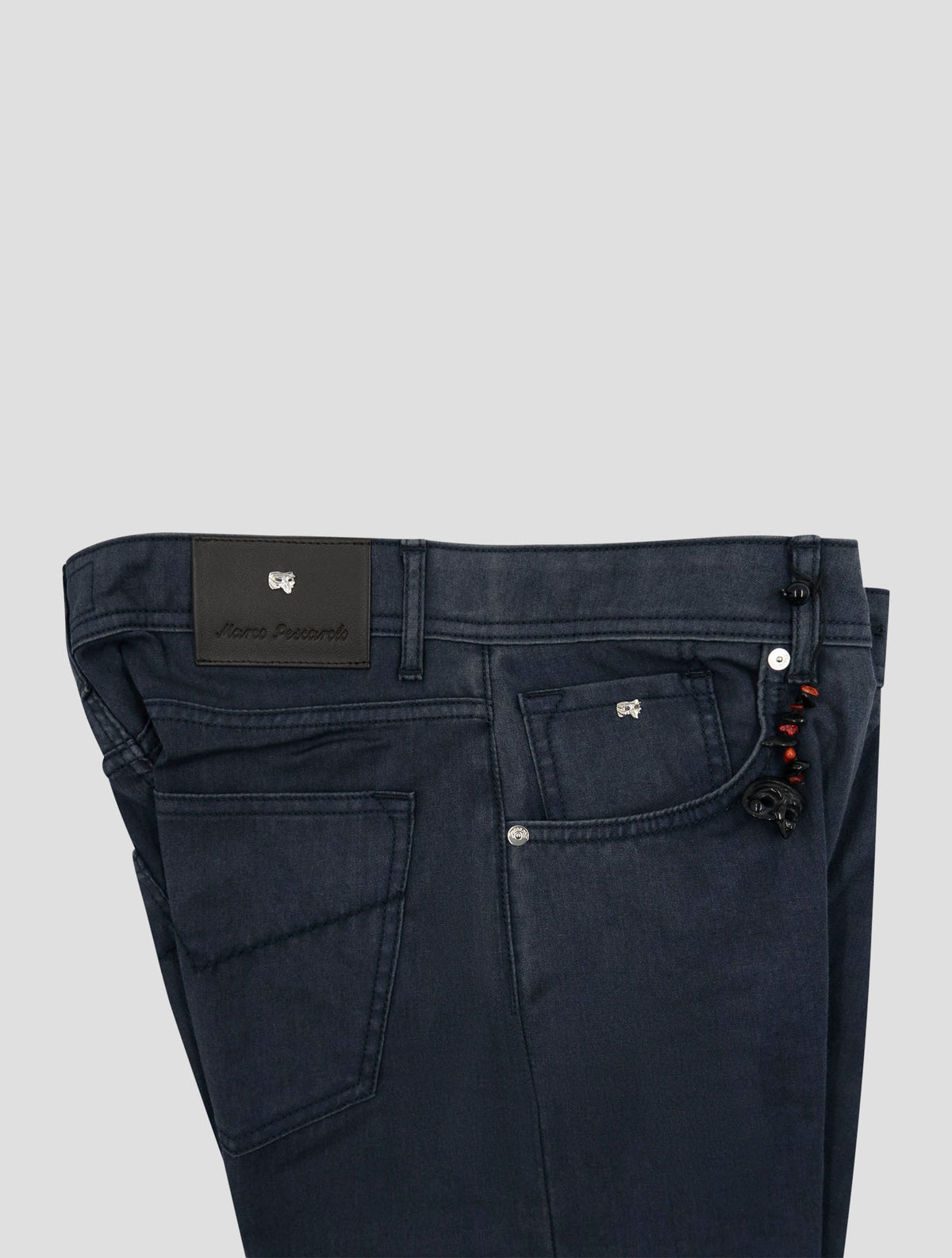 Marco Pescarolo Blue Virgin Wool Jeans 3