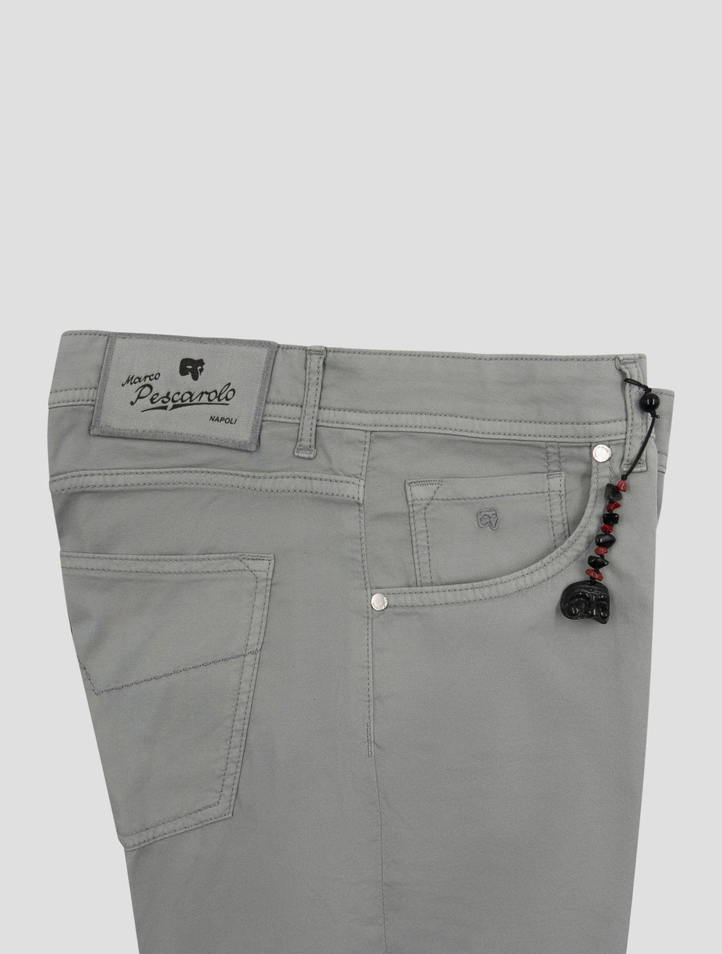Marco Pescarolo Gray Cotton Silk Ea Jeans 3
