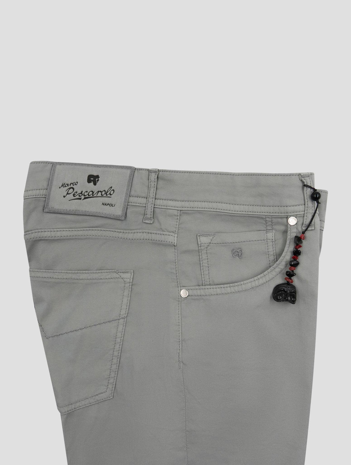 Marco Pescarolo Gray Cotton Silk Ea Jeans 3