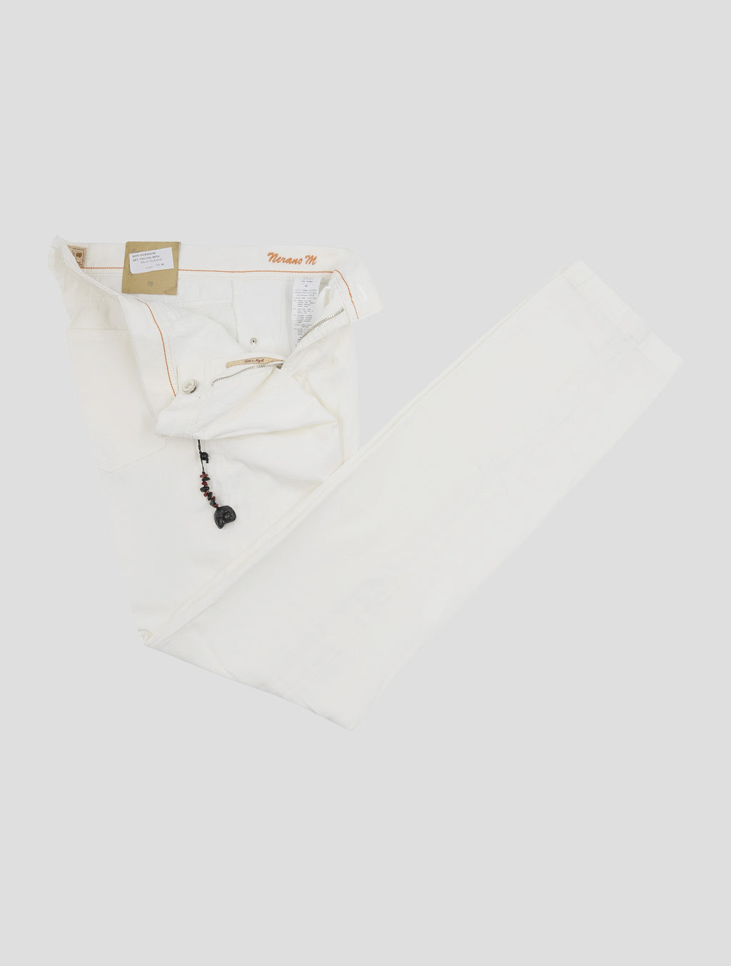 Marco Pescarolo White Hemp Wool Cashmere Jeans 2