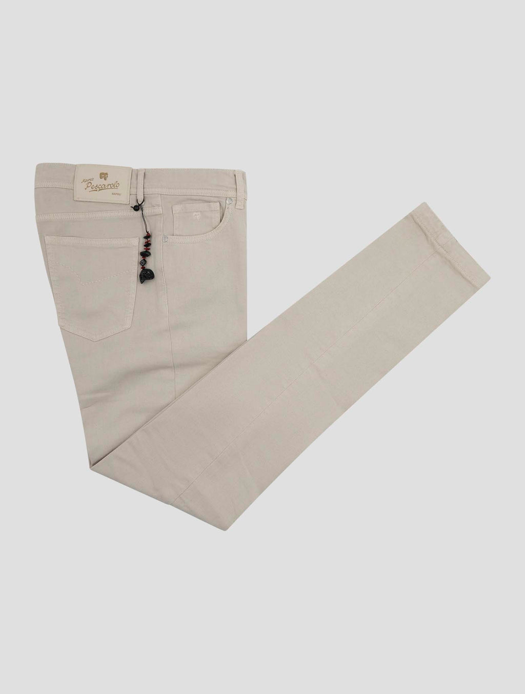 Marco Pescarolo Beige Cotton Linen Ea Jeans 1