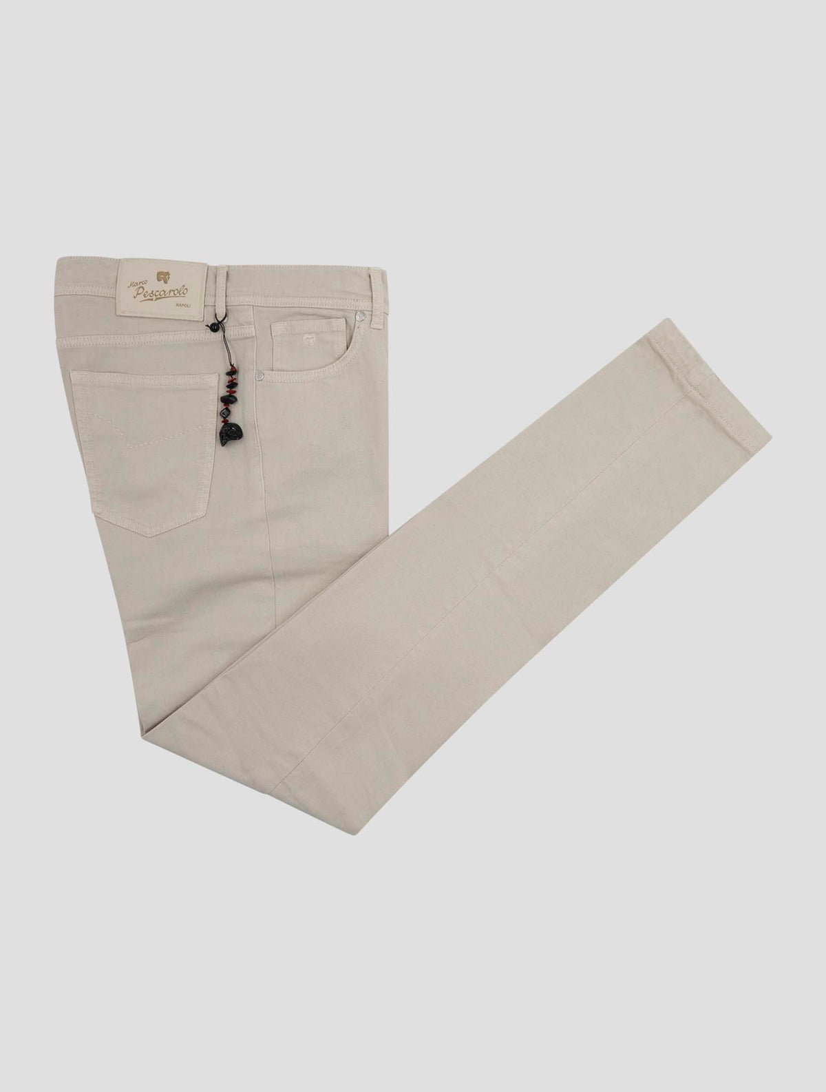Marco Pescarolo Beige Cotton Linen Ea Jeans 1