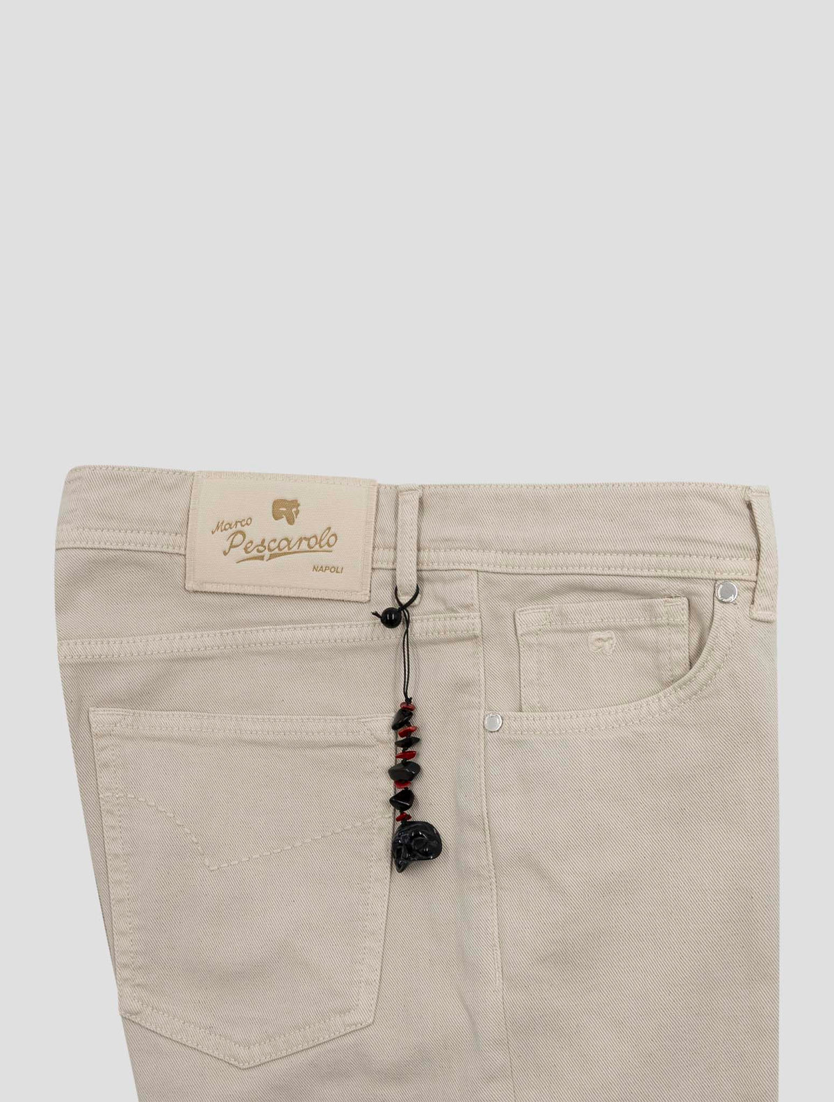 Marco Pescarolo Beige Cotton Linen Ea Jeans 3