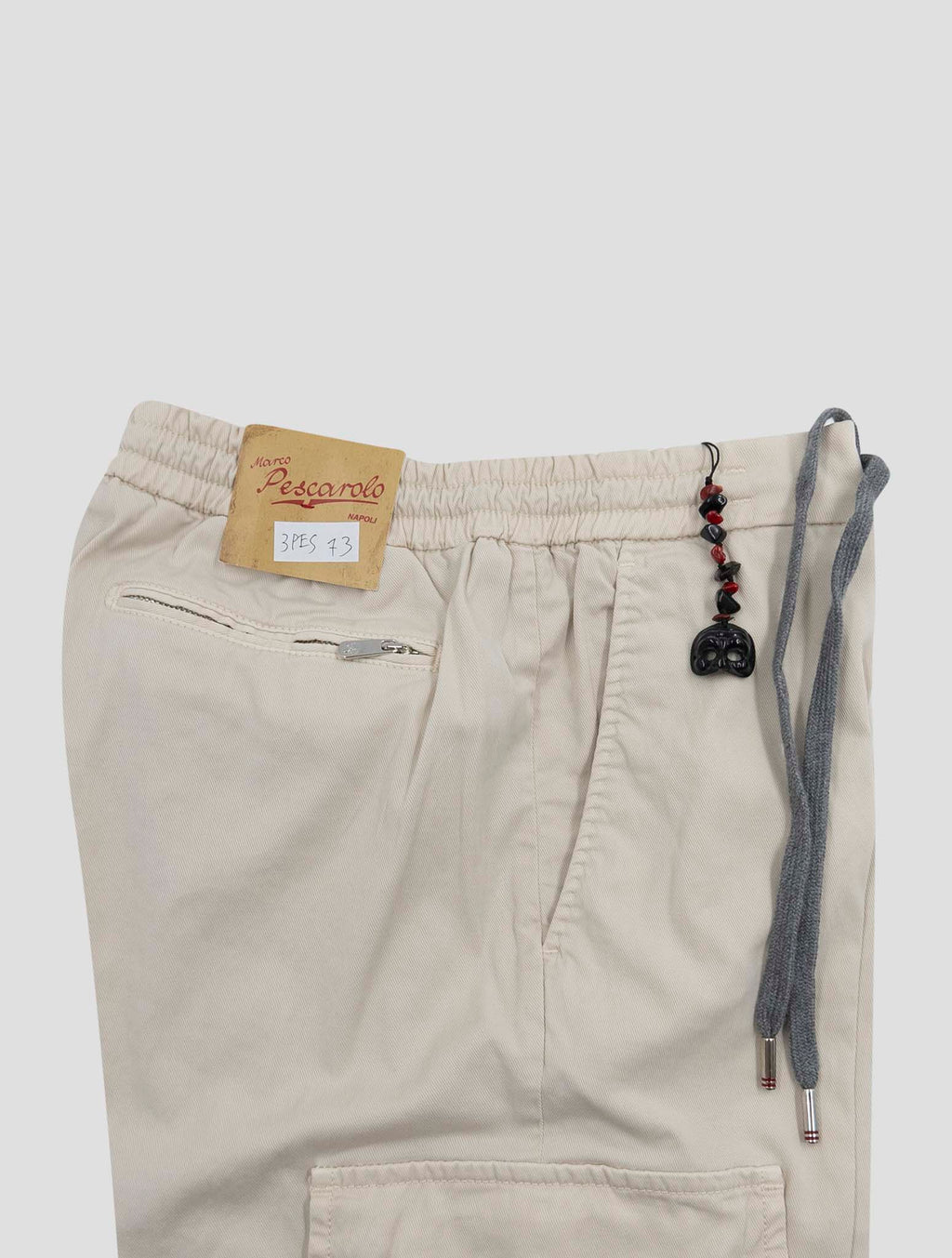 Marco Pescarolo Light Beige Lyocell Cotton Ea Jeans 3