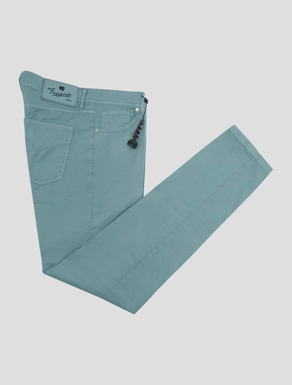 Marco Pescarolo Green Cotton Silk Ea Jeans 1