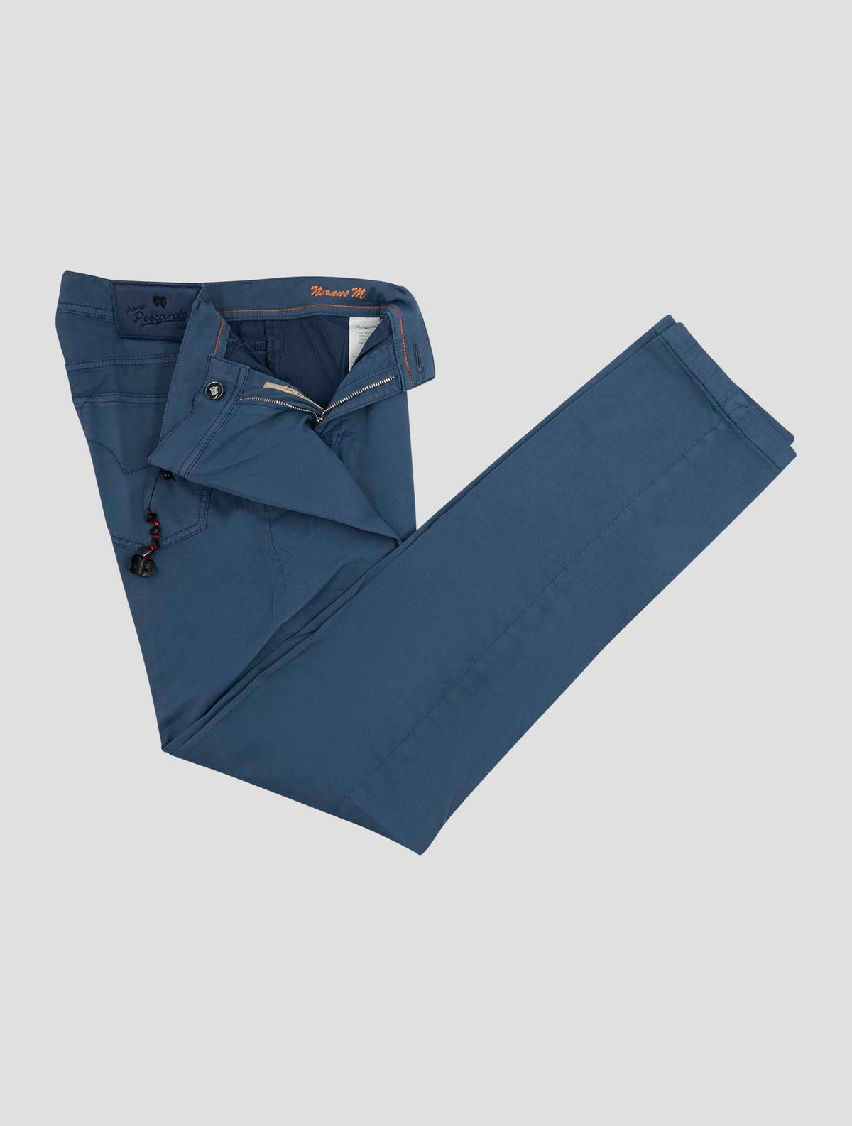 Marco Pescarolo Blue Cotton Silk Ea Jeans 2