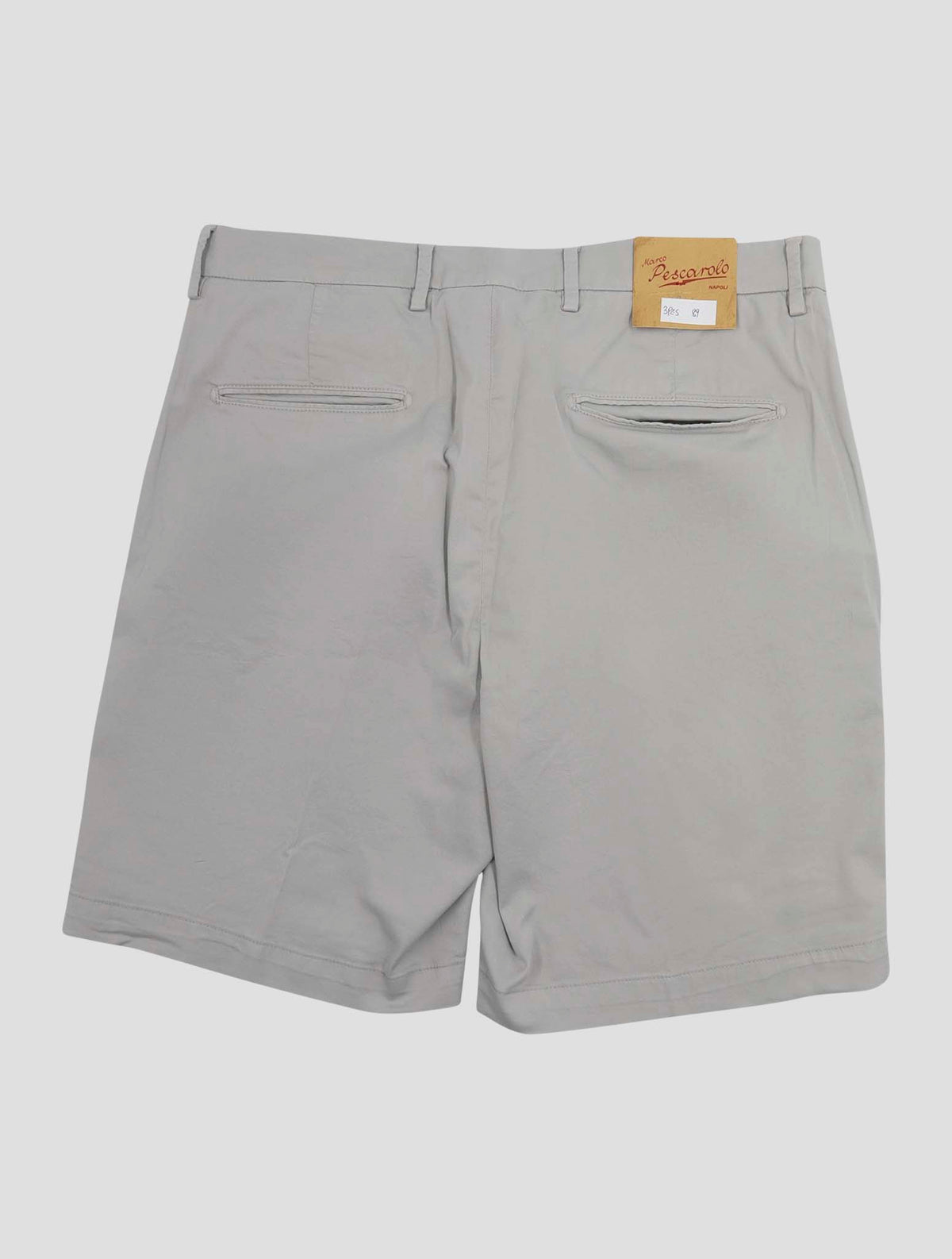 Marco Pescarolo Light Gray Cotton Silk Ea Short Pants 3
