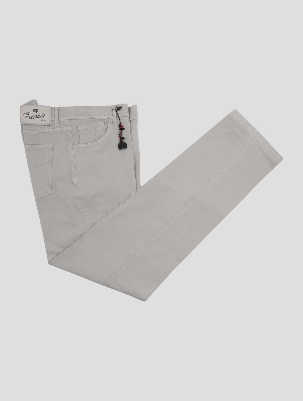 Marco Pescarolo Gray Cotton Linen Ea Jeans 1