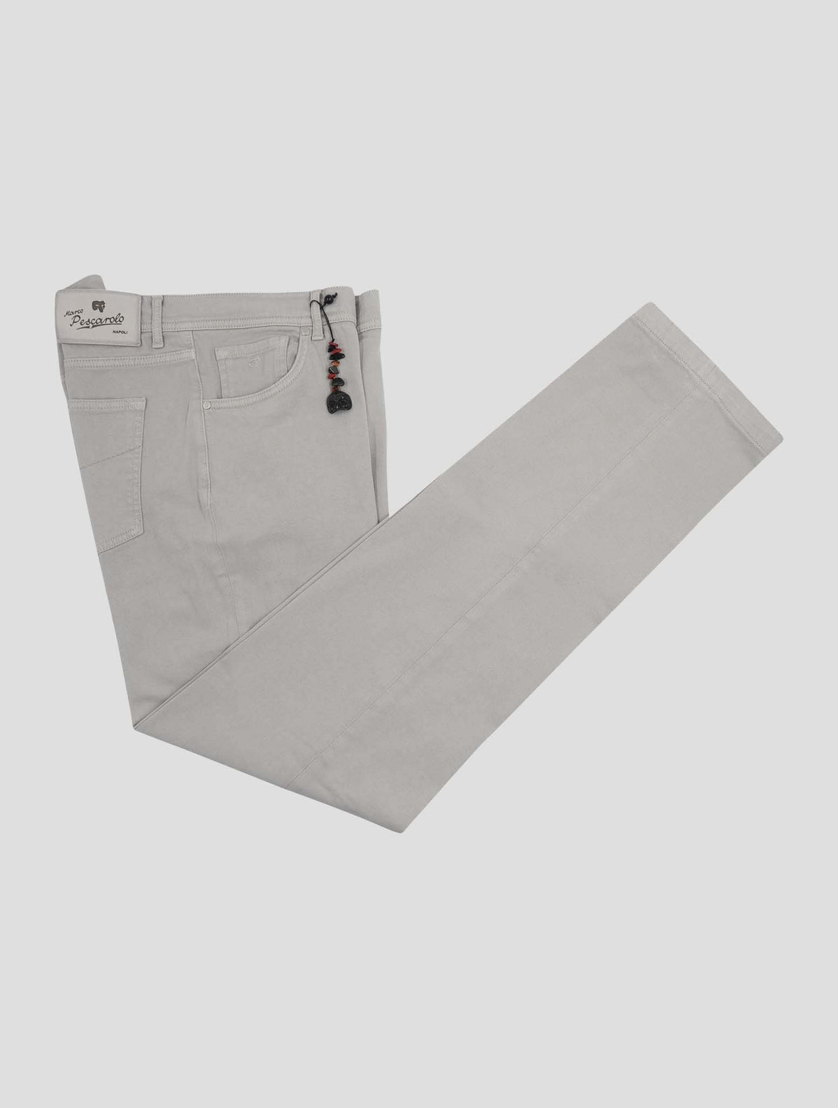 Marco Pescarolo Gray Cotton Linen Ea Jeans 1