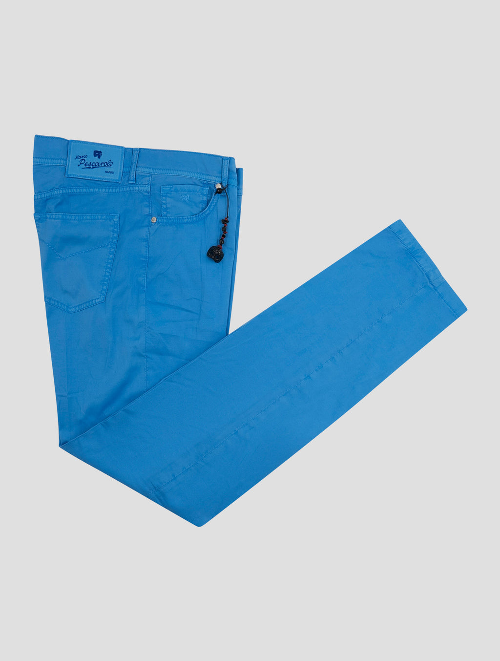 Marco Pescarolo Light Blue Cotton Silk Ea Jeans 1