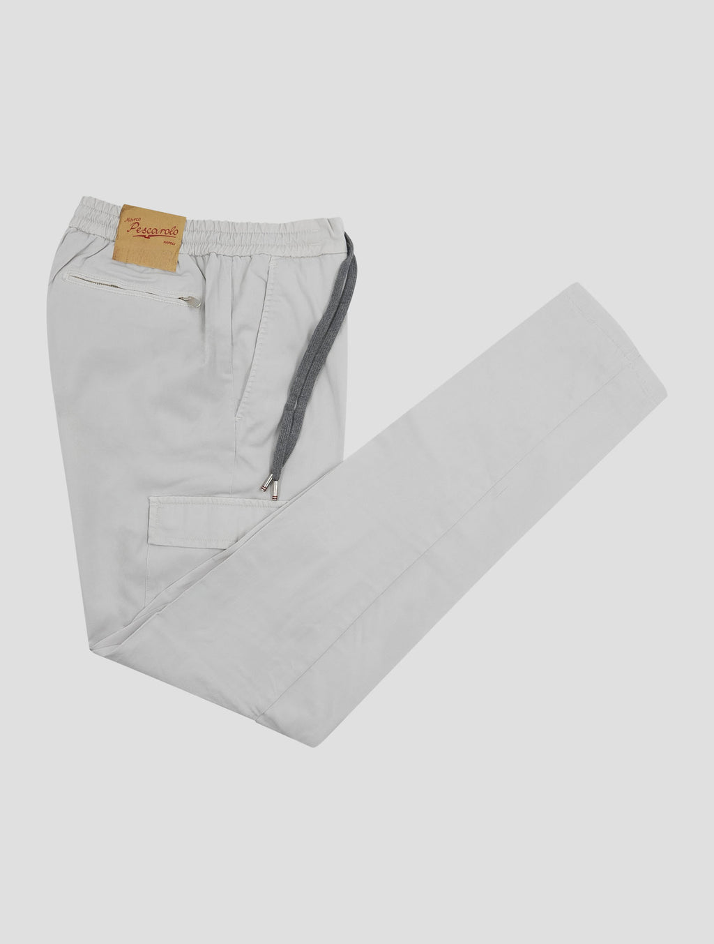 Marco Pescarolo Light Gray Lyocell Cotton Ea Cargo Pants 1