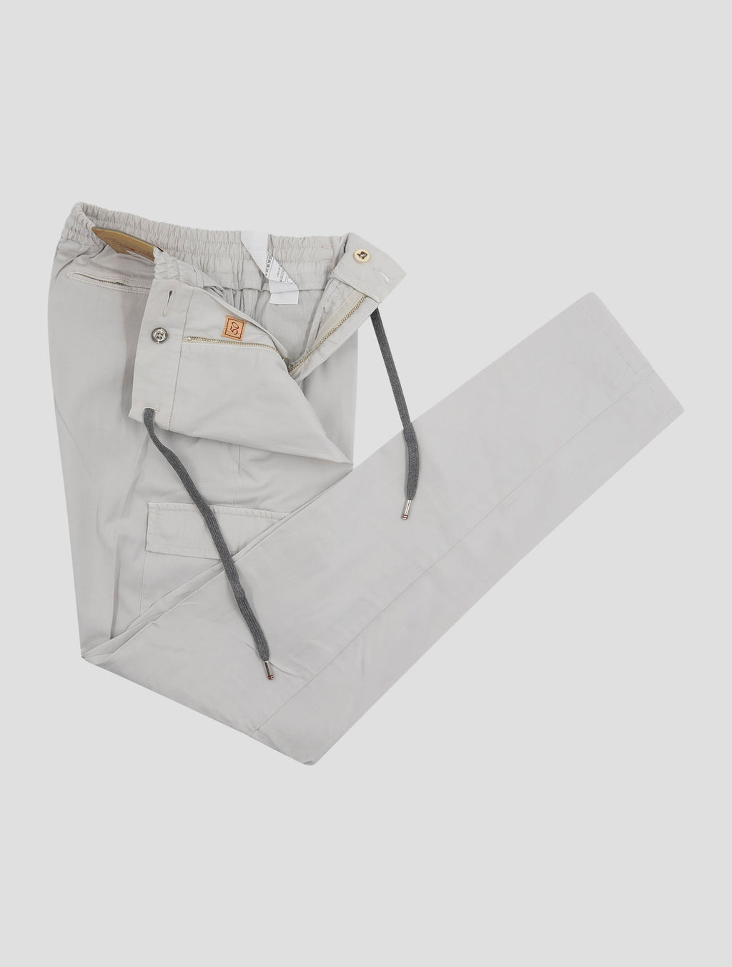 Marco Pescarolo Light Gray Lyocell Cotton Ea Cargo Pants 2
