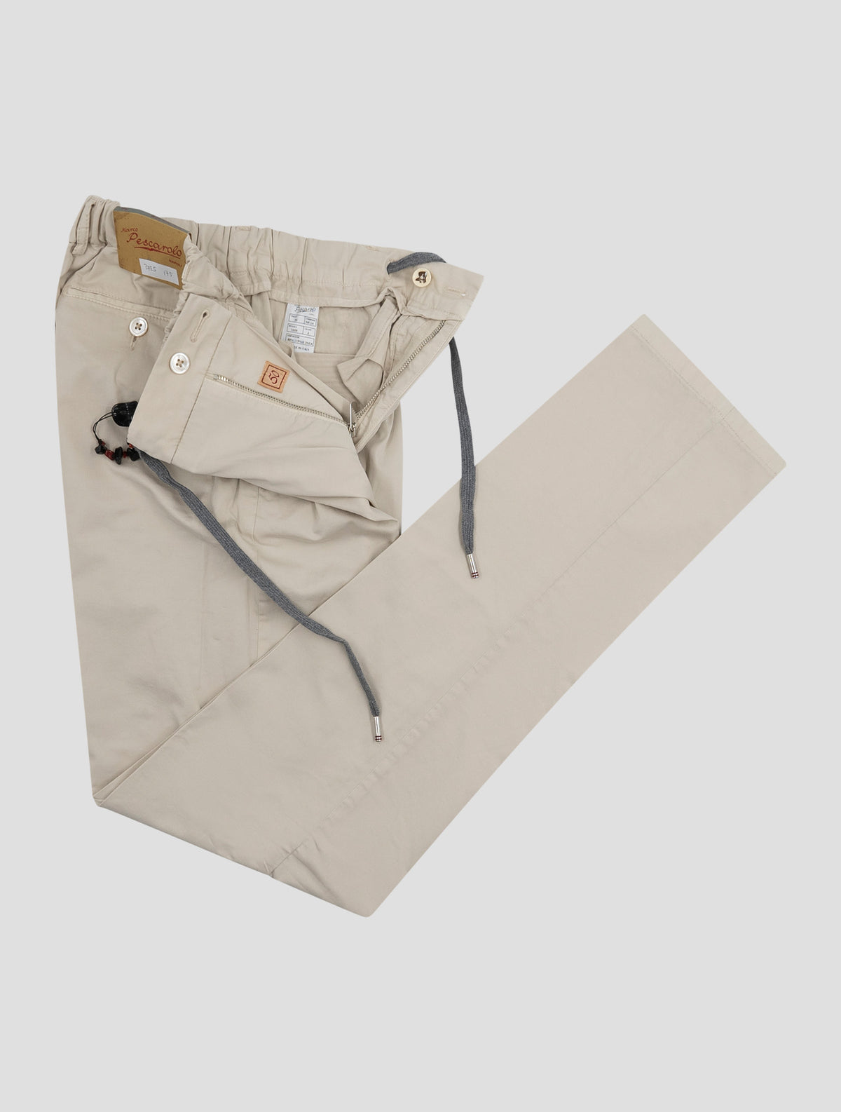 Marco Pescarolo Beige Cotton Silk Ea Pants 2