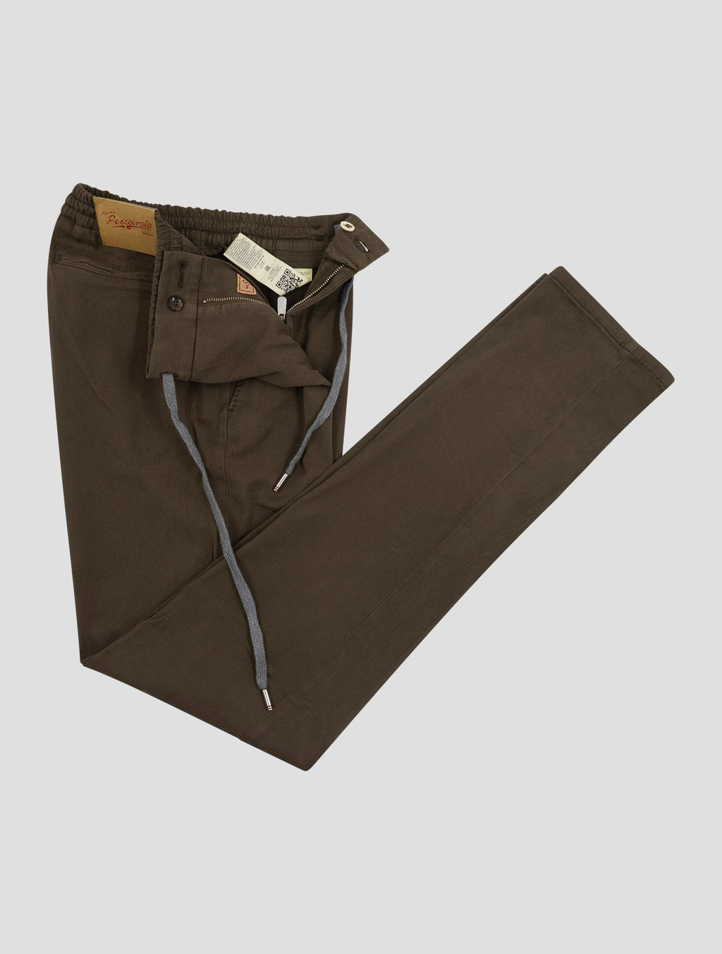Marco Pescarolo Brown Lyocell Cotton Ea Pants 2