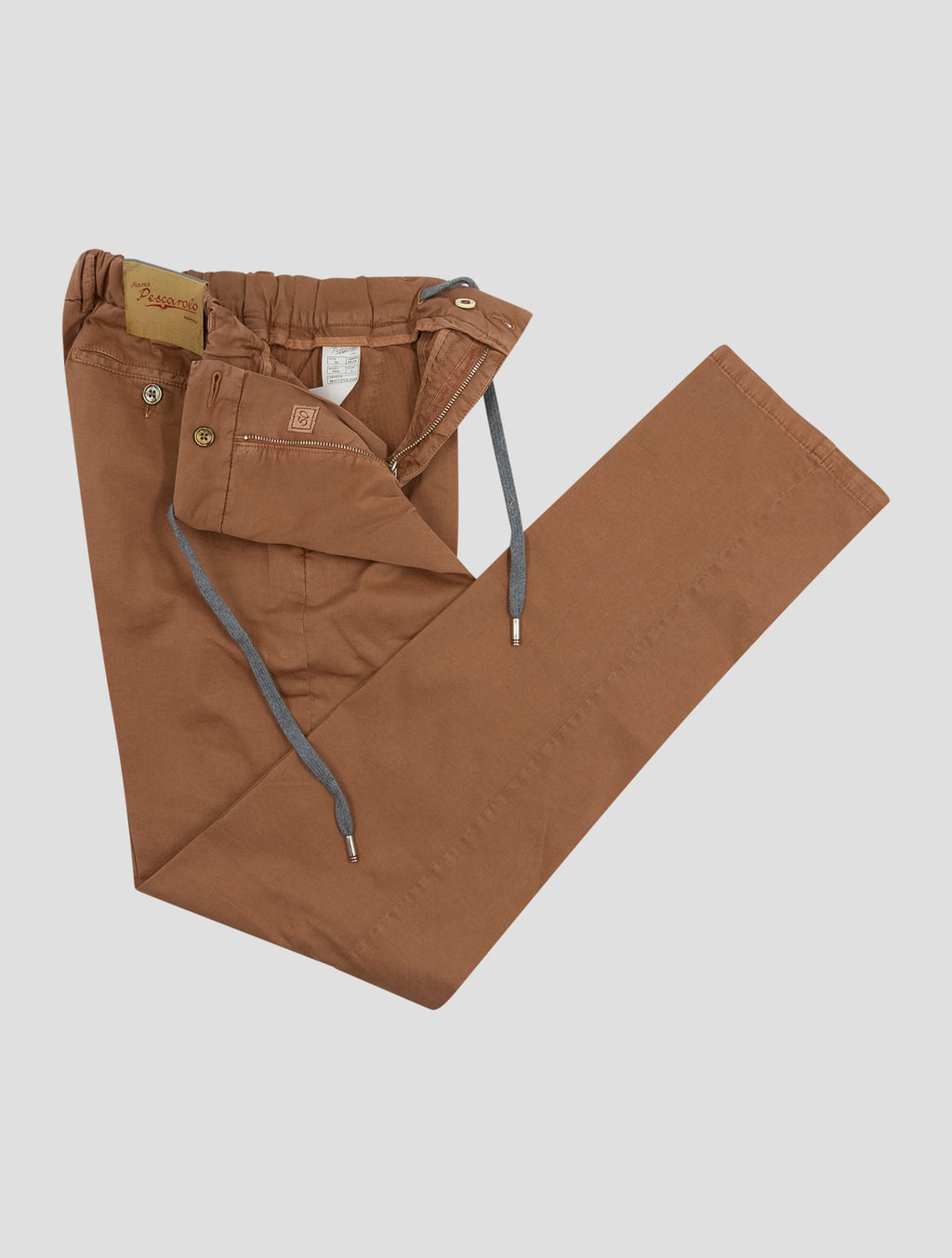 Marco Pescarolo Brown Cotton Silk Ea Pants 2