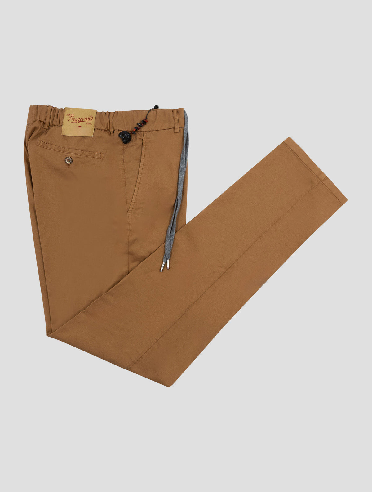 Marco Pescarolo Brown Cotton Silk Ea Pants 1