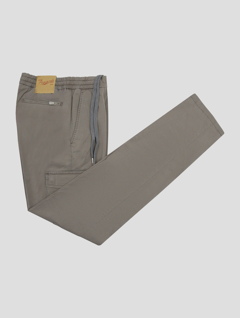 Marco Pescarolo Taupe Lyocell Cotton Ea Cargo Pants 1