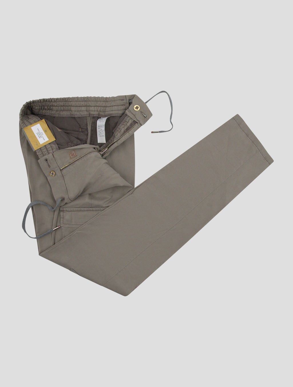 Marco Pescarolo Taupe Lyocell Cotton Ea Cargo Pants 2