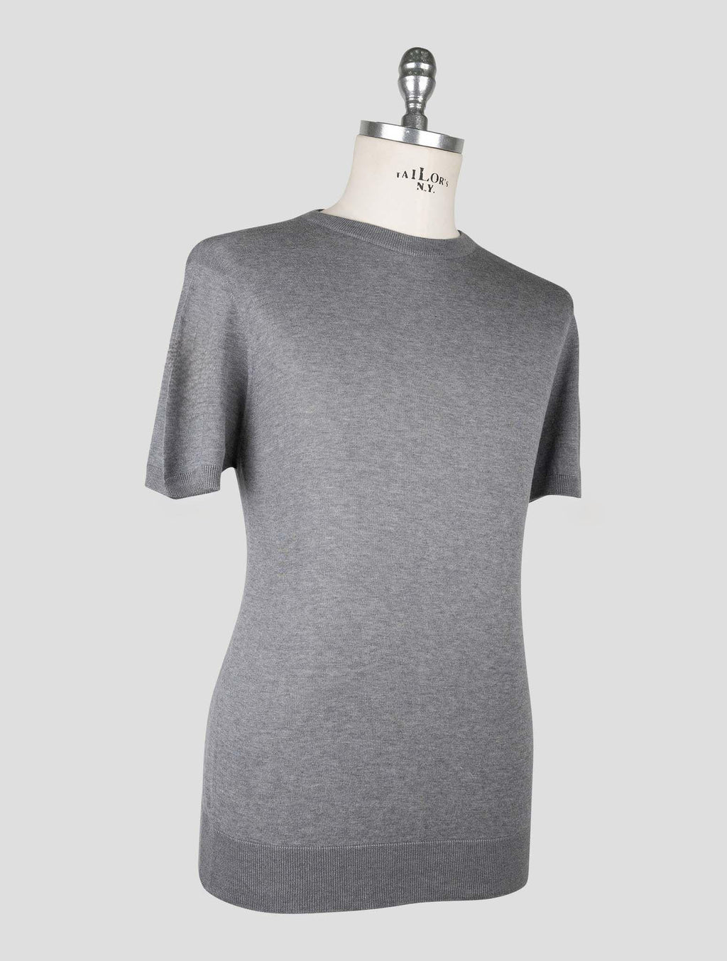 Kiton Gray Cotton T-shirt 2