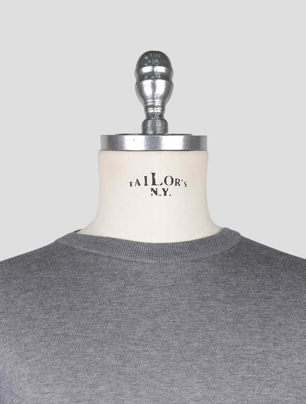 Kiton Gray Cotton T-shirt 4