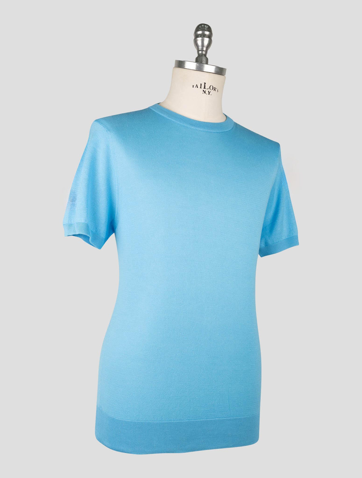 Kiton Light Blue Cotton T-shirt 2