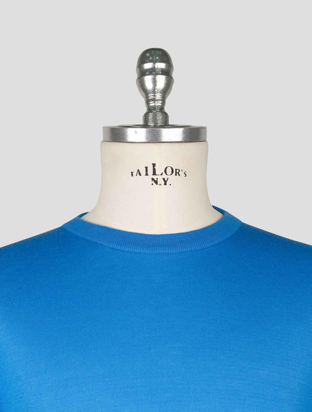 Kiton Blue Cotton T-shirt 4