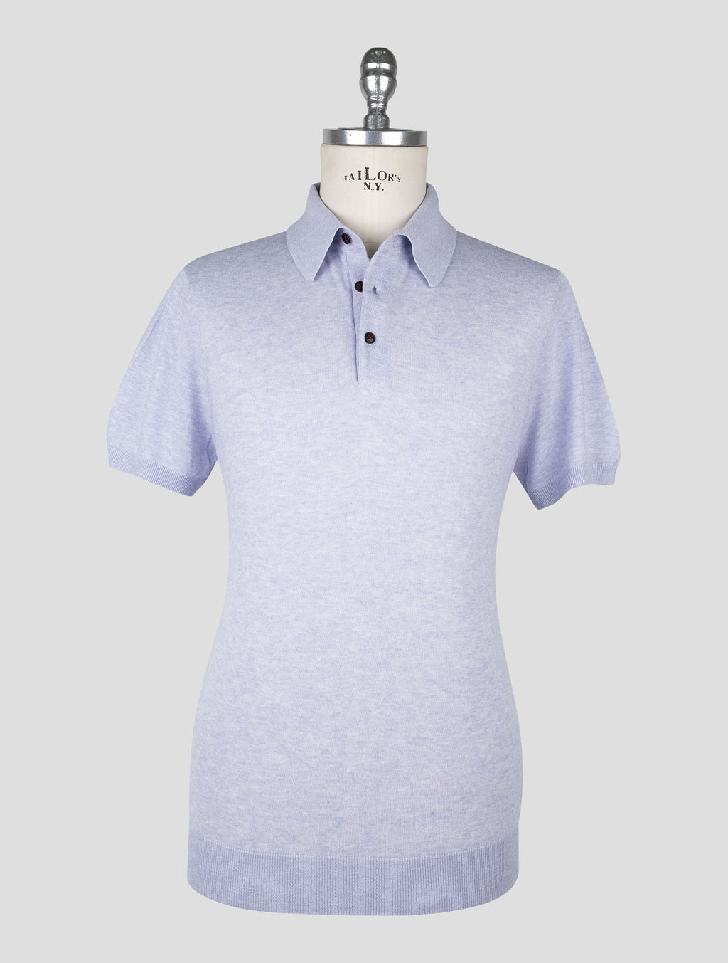 Kiton Lilac Cotton Polo 1