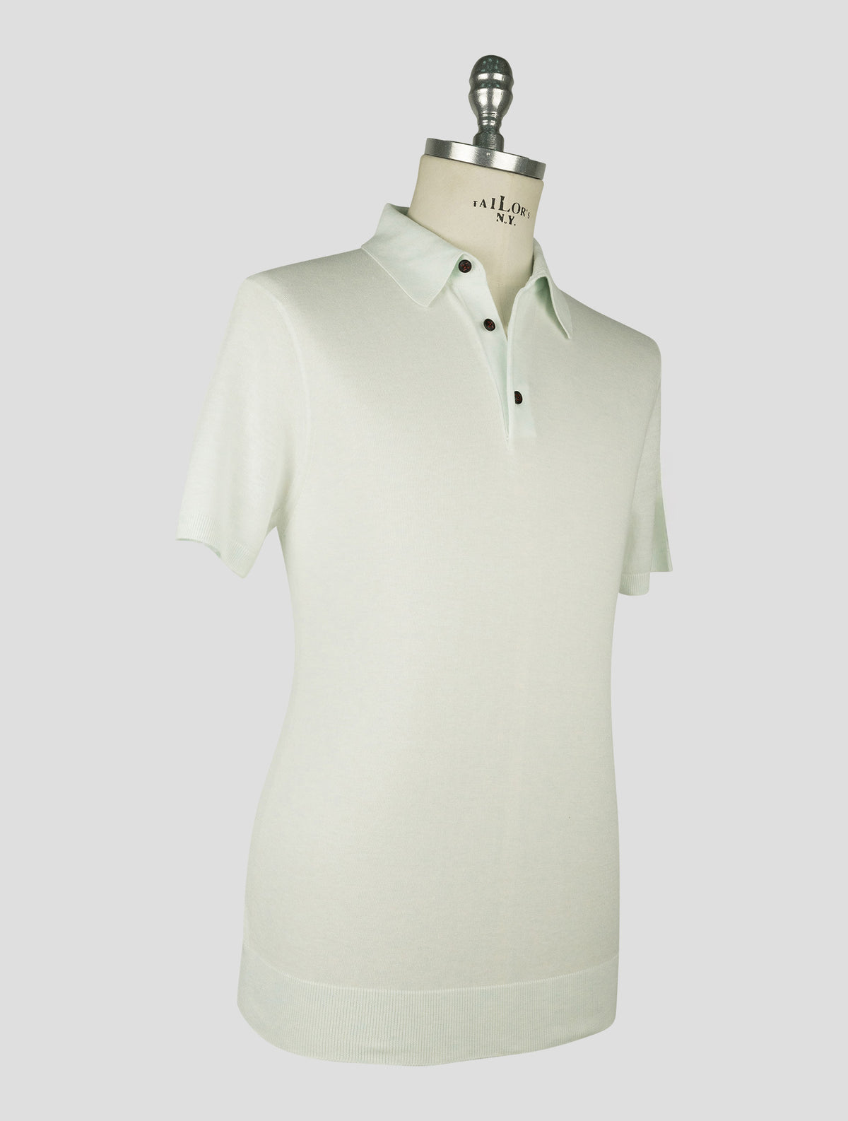 Kiton Light Green Cotton Polo 2