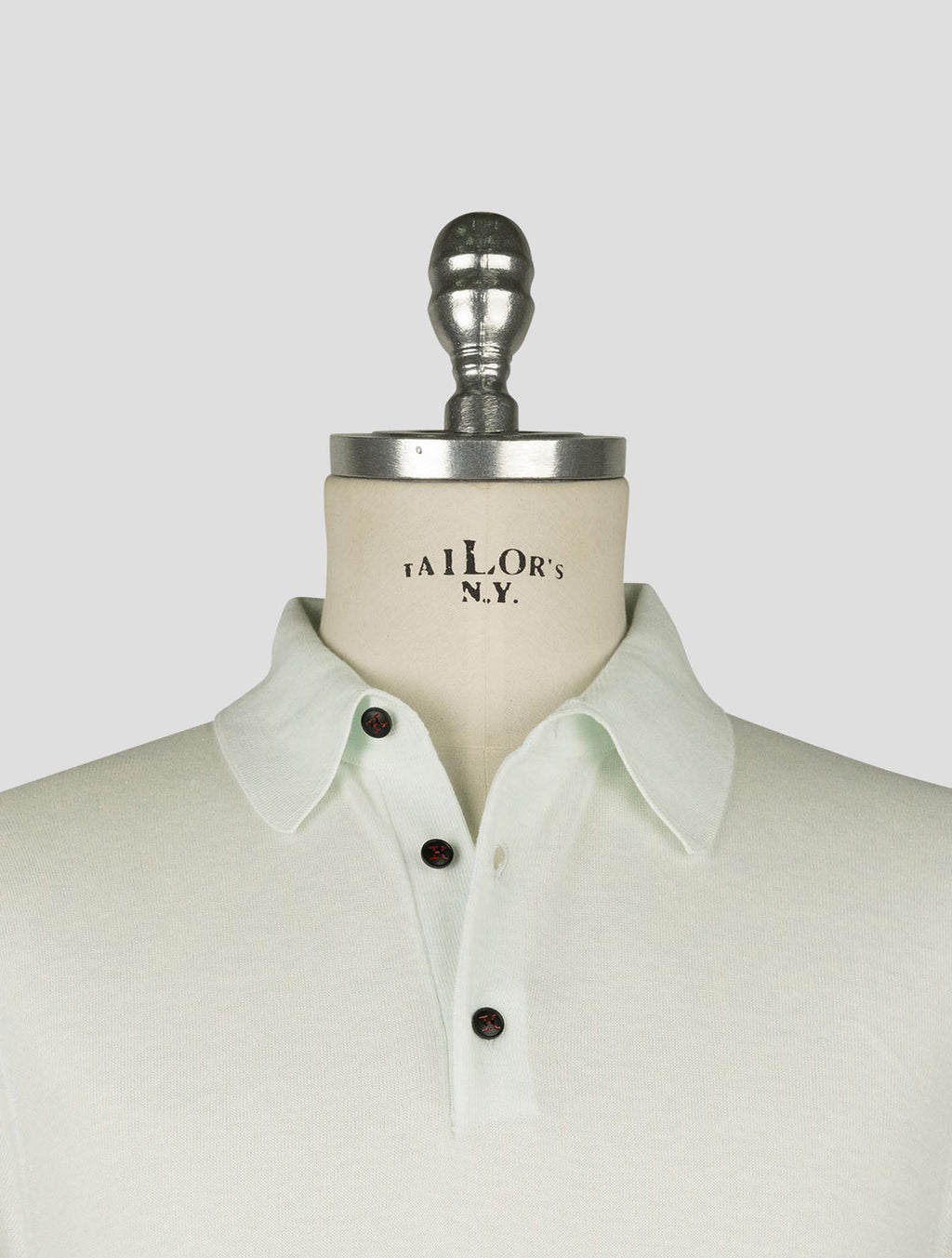 Kiton Light Green Cotton Polo 4