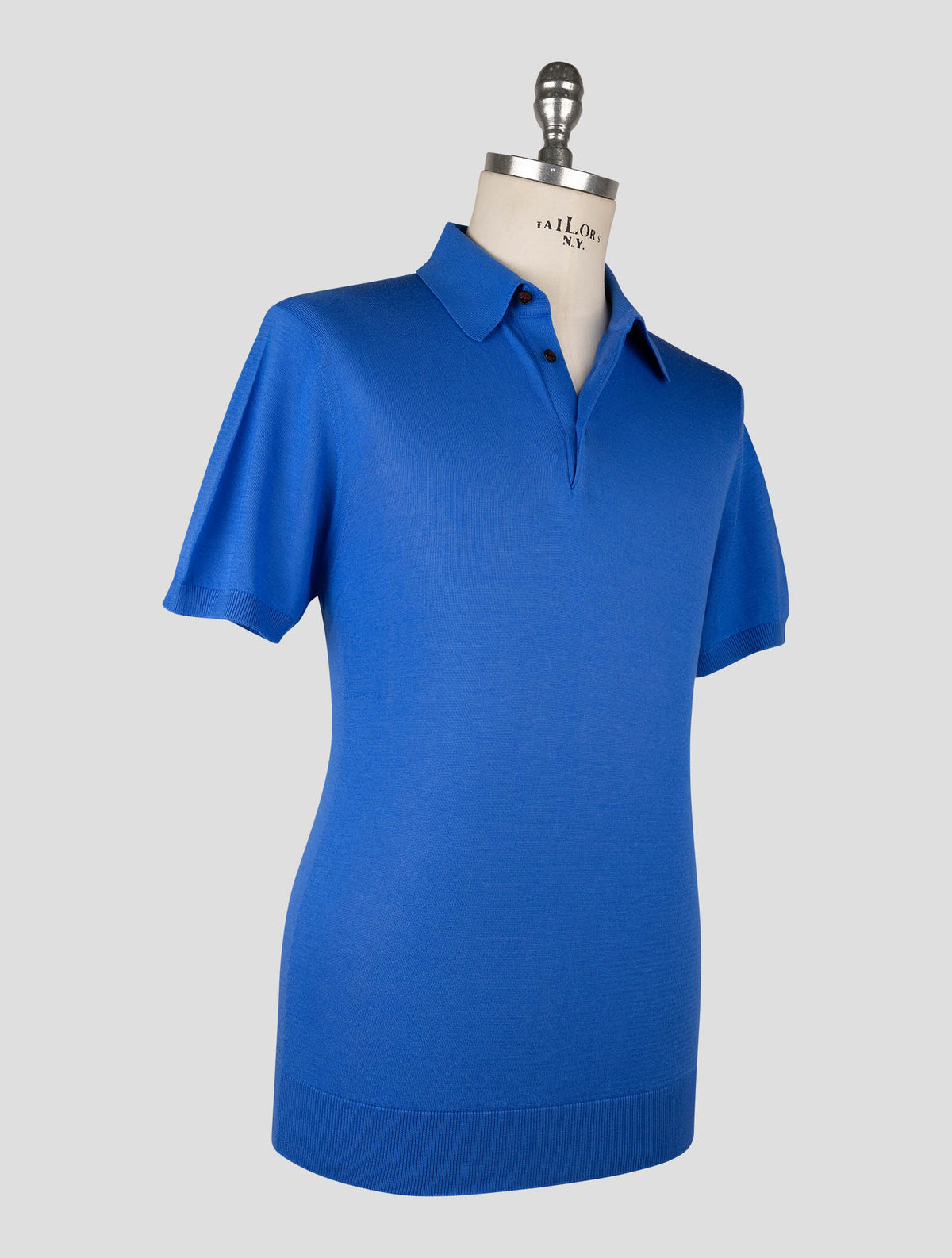 Kiton  Blue Cotton Polo 2