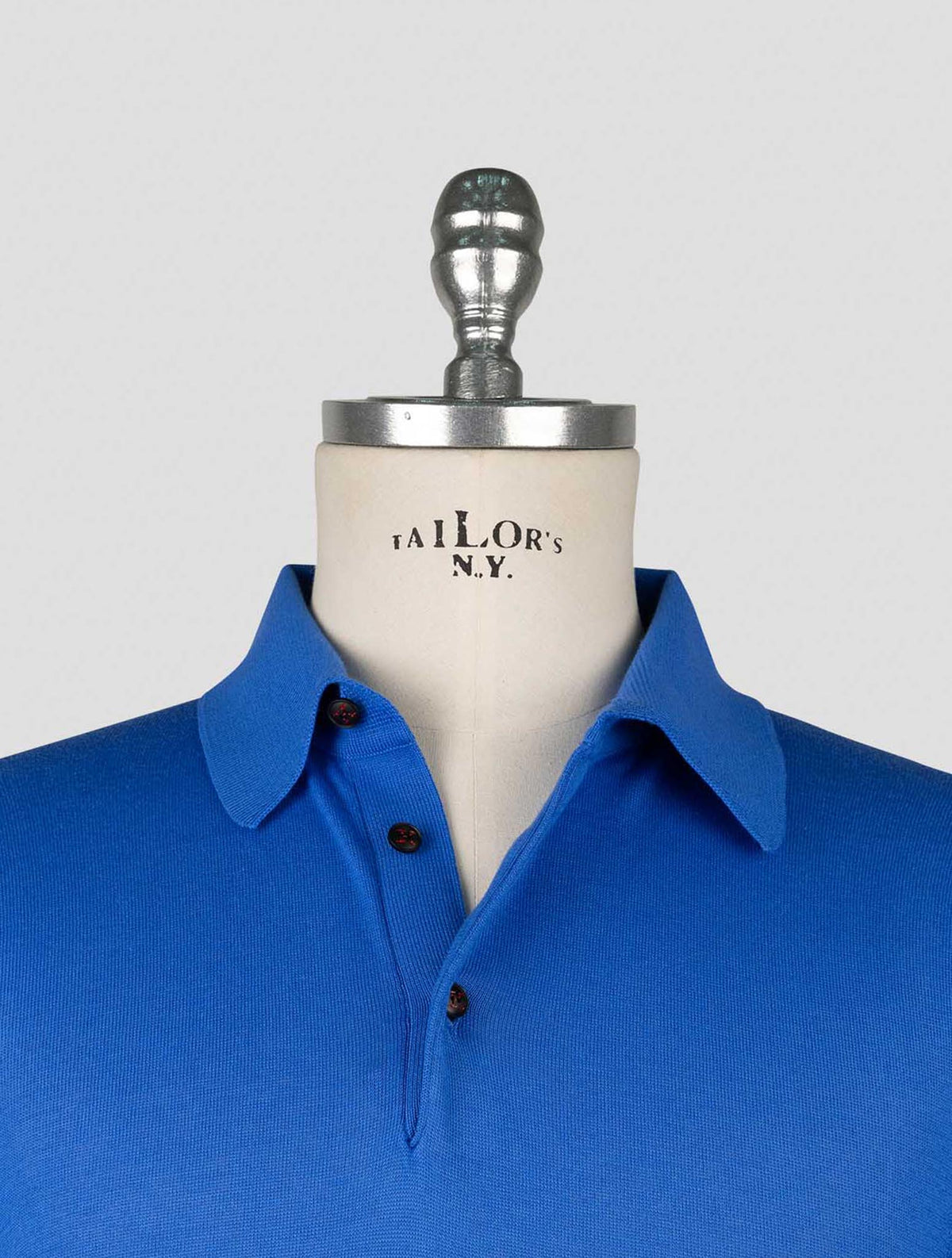 Kiton  Blue Cotton Polo 4