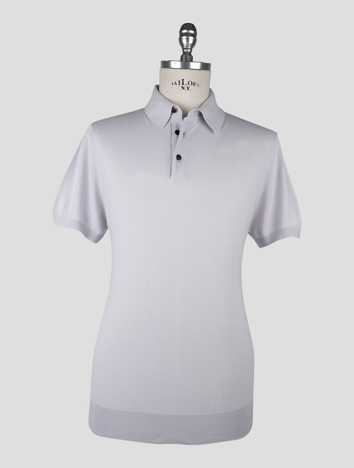 Kiton  Gray Cotton Polo 1