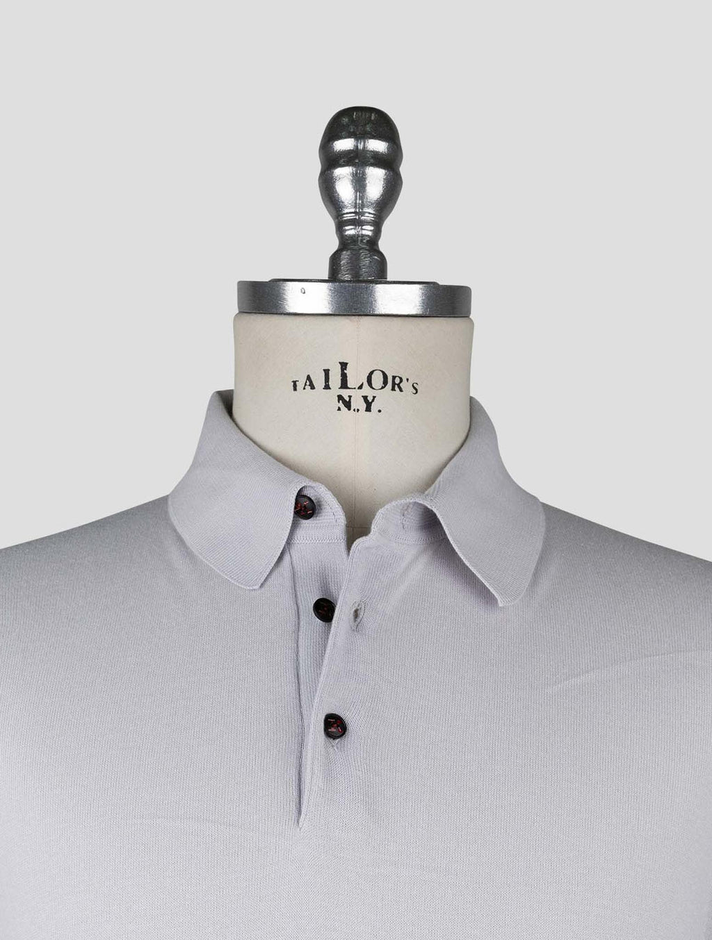 Kiton  Gray Cotton Polo 4