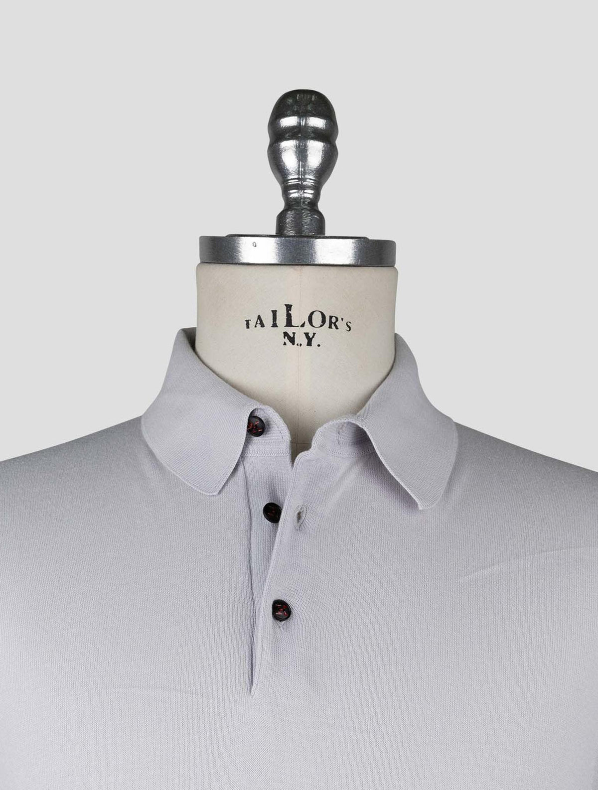 Kiton  Gray Cotton Polo 4