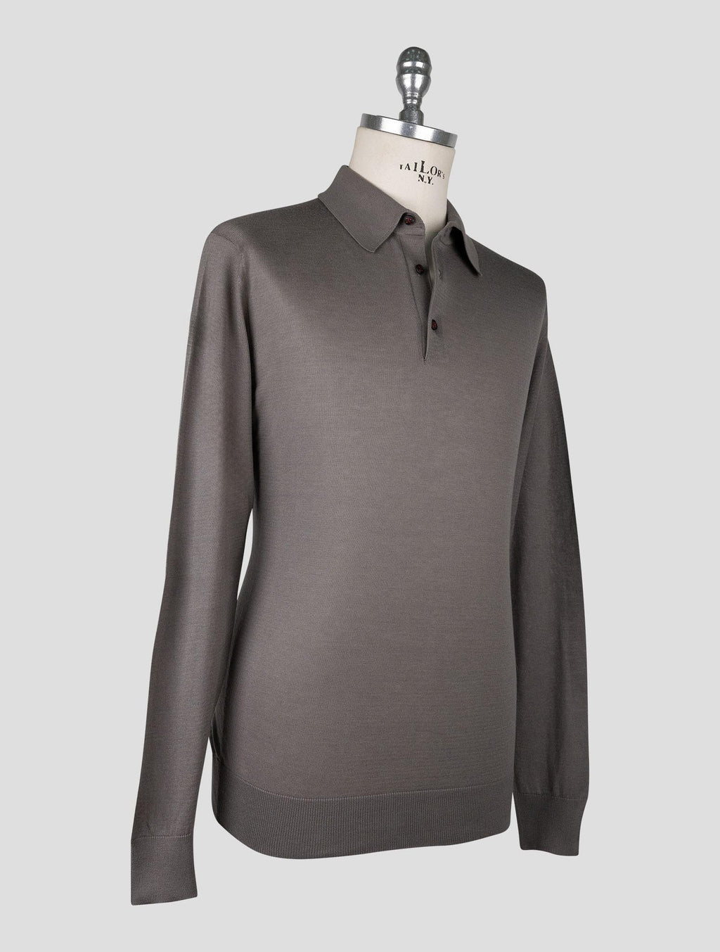 Kiton  Brown Cotton Sweater Polo 2