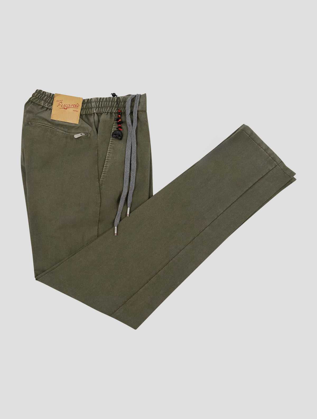 Marco Pescarolo Green Virgin Wool Silk Pants 1