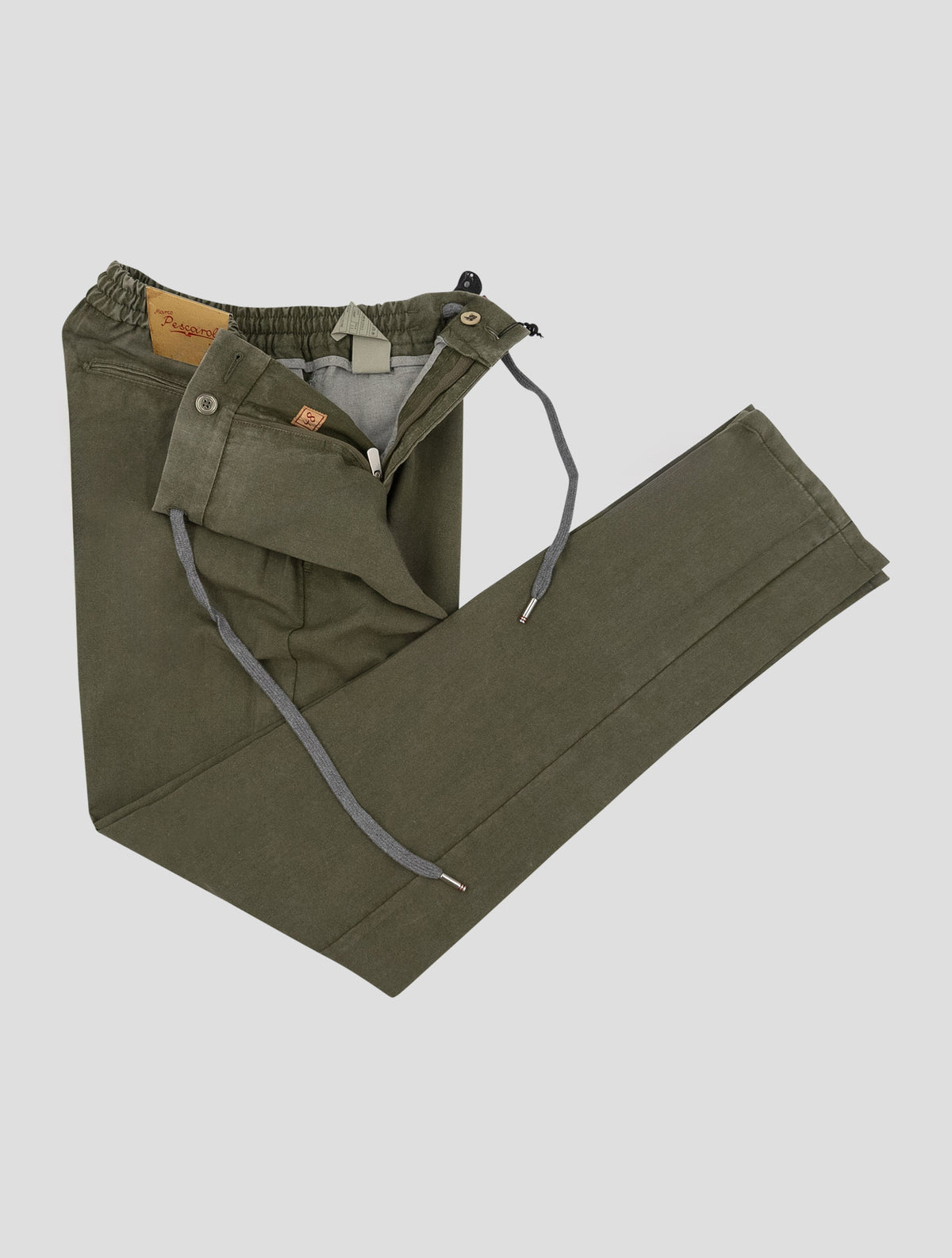 Marco Pescarolo Green Virgin Wool Silk Pants 2