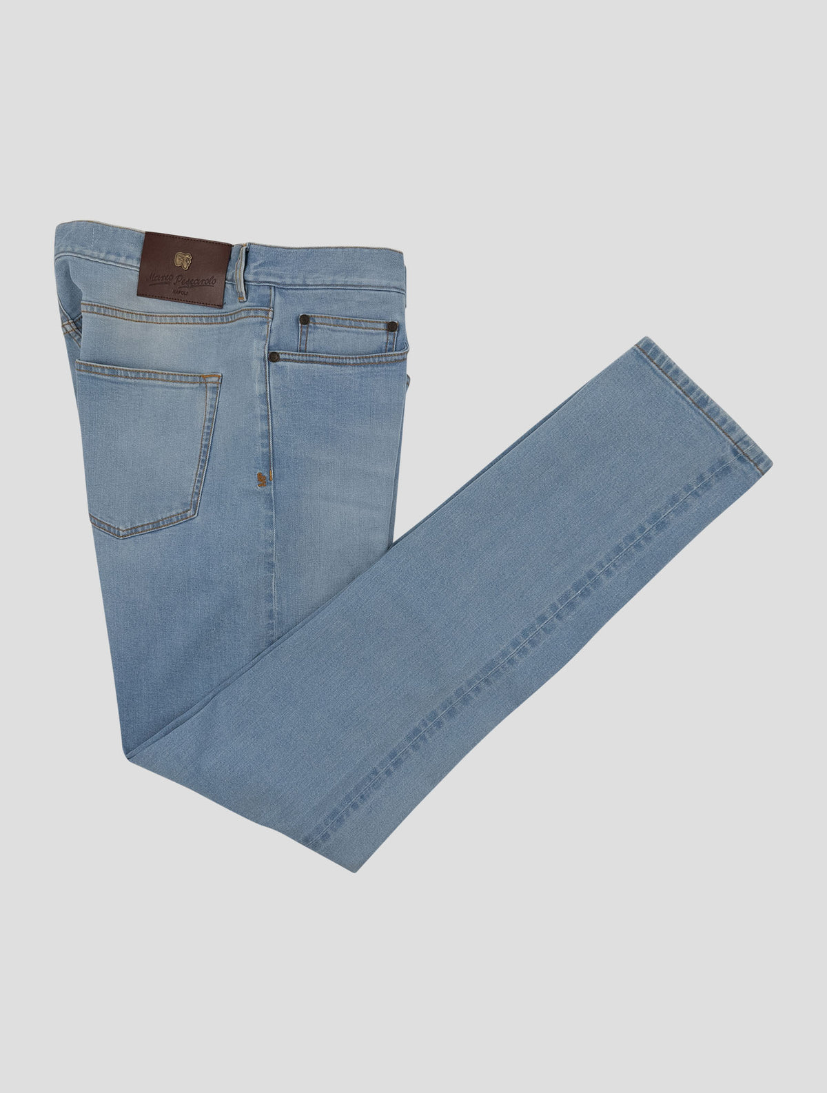 Marco Pescarolo Light Blue Cotton Ea Jeans 1