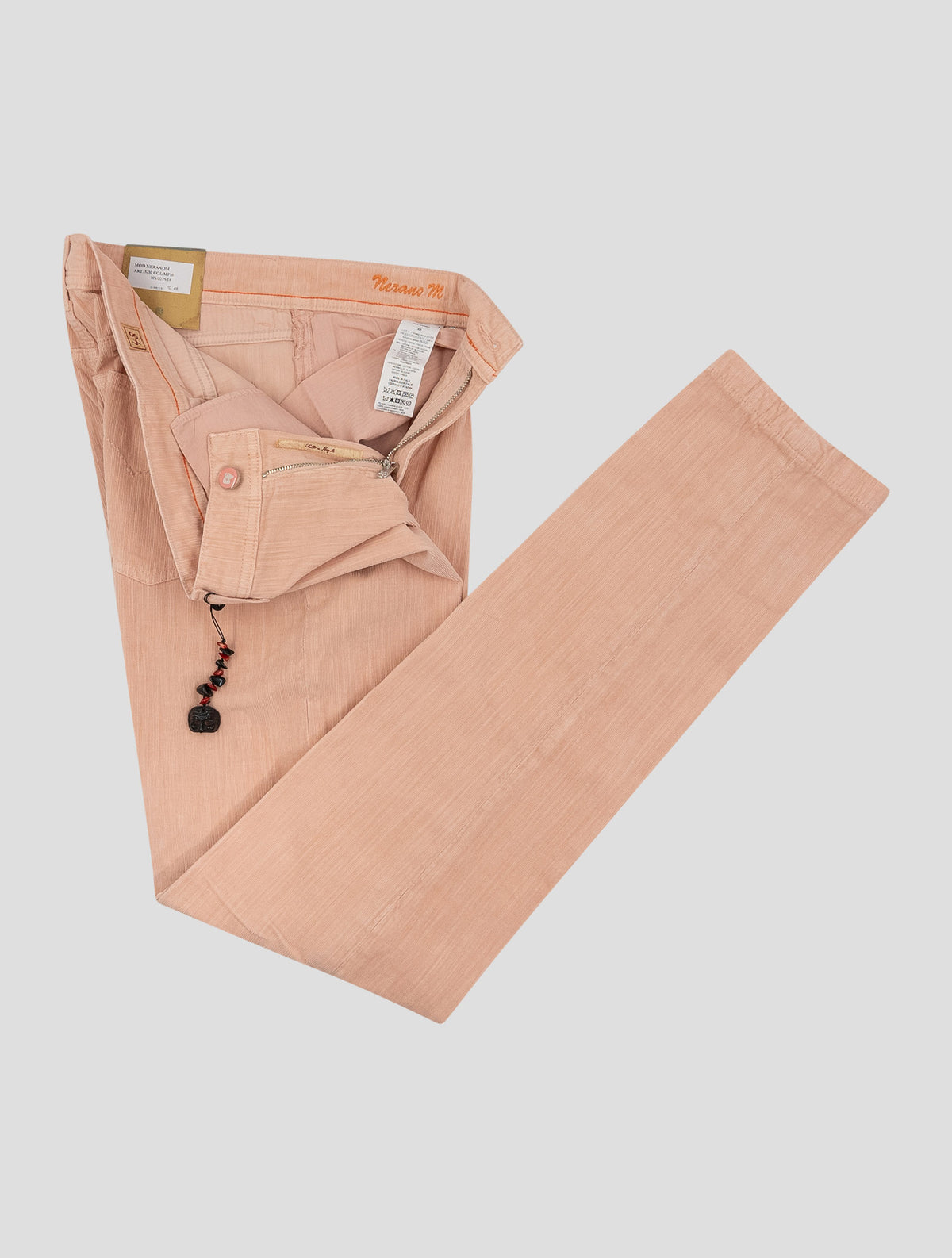 Marco Pescarolo Pink Cotton Ea Velvet Jeans 2