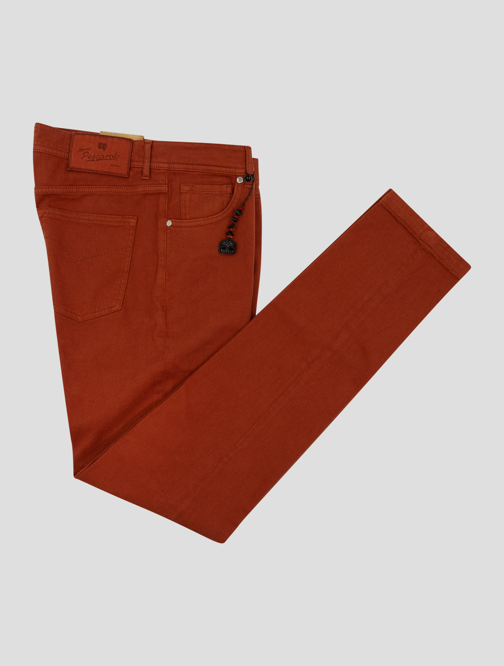 Marco Pescarolo Light Brown Cotton Linen Ea Jeans 1