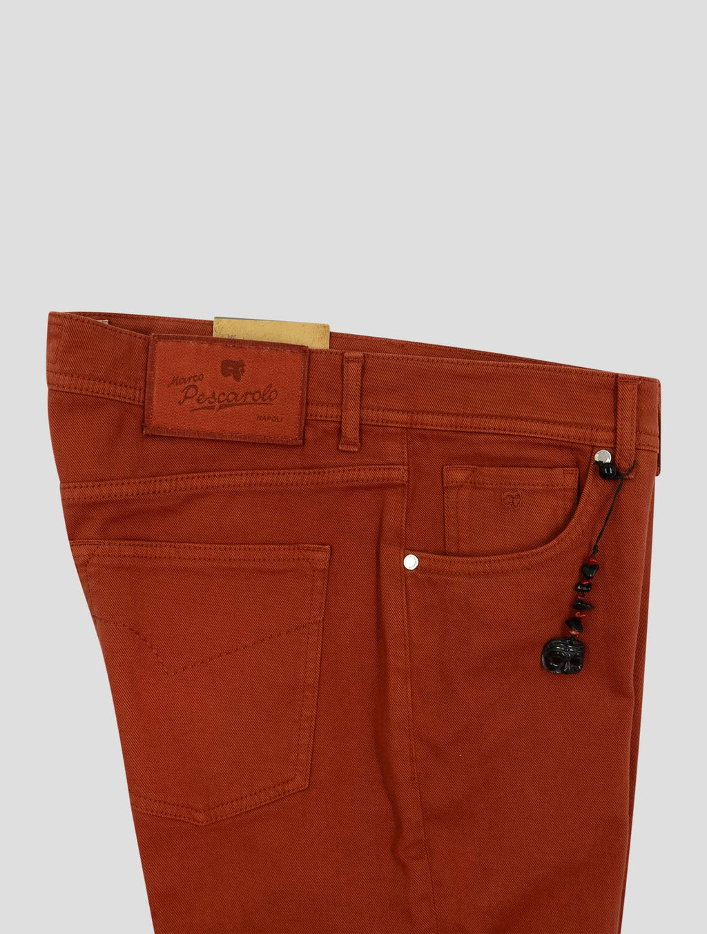 Marco Pescarolo Light Brown Cotton Linen Ea Jeans 3
