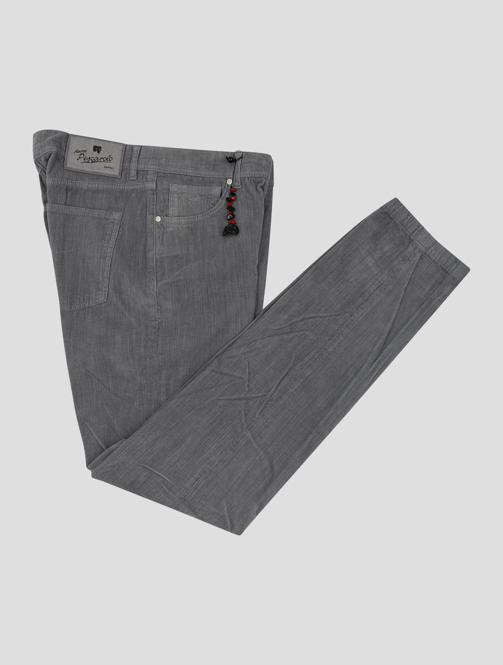 Marco Pescarolo Gray Cotton Ea Velvet Jeans 1
