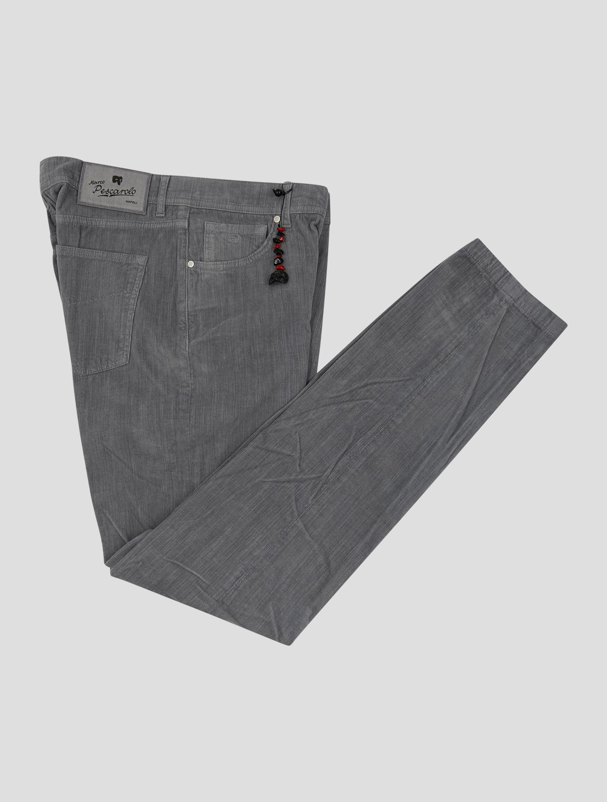 Marco Pescarolo Gray Cotton Ea Velvet Jeans 1